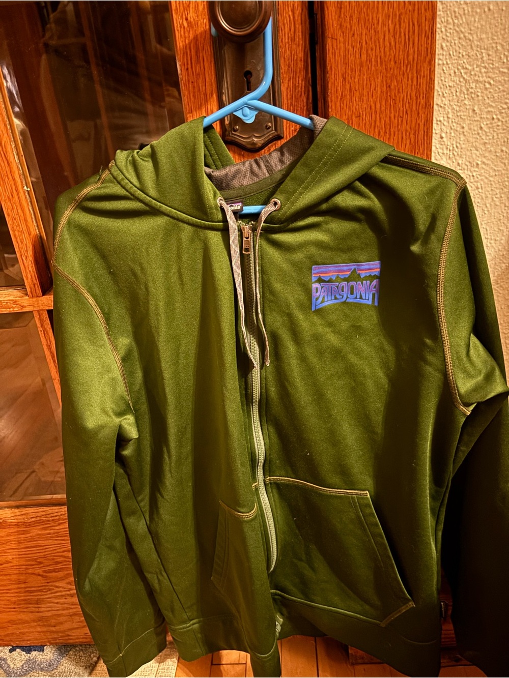 Patagonia Mens Green Full-Zip Hoodie Jacket